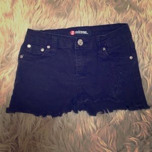 Scissor super cute black jean shorts